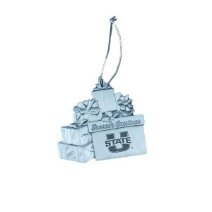 U-State Pewter Laser Engraved Holiday Ornament